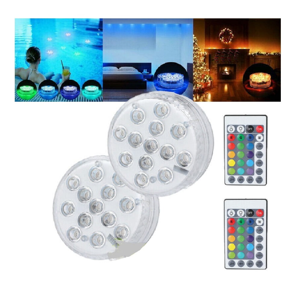 Details about   USA Swimming Pool Light RGB LED Bulb Remote Control Underwater Color Vase Decor 