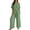Green, variant on Yuanlook Women's Casual Linen Co-Ord Set, Drop Shoulder Top & Relaxed Wide Leg Pants, S-XXL