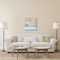 thumbnail image 3 of Global Gallery's 'Rainbow Seeds Painted Pattern XIV Cool Dream' By Lisa Audit Stretched Canvas Wall Art, 3 of 4