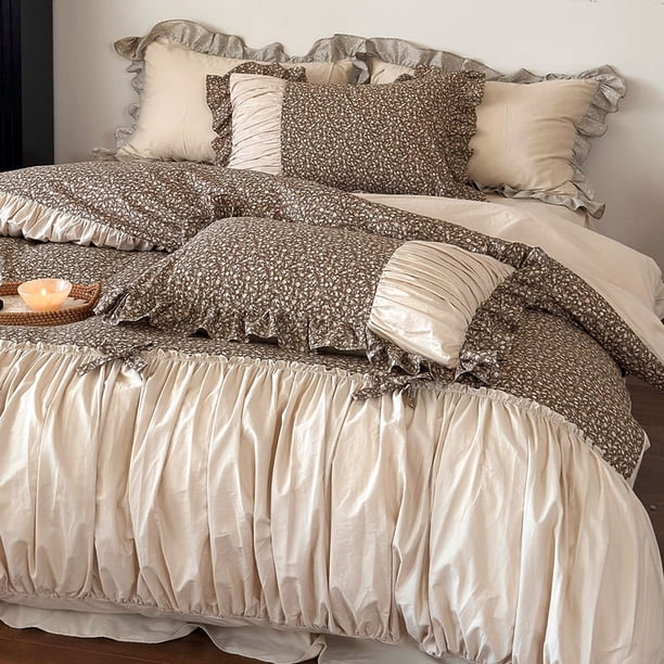 Juego de cama de algodón Vintage Farmhouse
