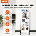 thumbnail image 3 of STAWAY 6-Tier Brochure Display Rack - Mobile Magazine Stand with Lockable Wheels, Perfect for Offices, Exhibitions & Trade Shows - Organize Literature Stylishly, 3 of 9
