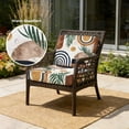 thumbnail image 2 of Outdoor Patio Cushion Covers 4 Pack Boho Patio Chair Cushion Covers with Ties and Zipper Waterproof Outdoor Seat Cushion Covers for Patio Furniture 22"x20", 2 of 9