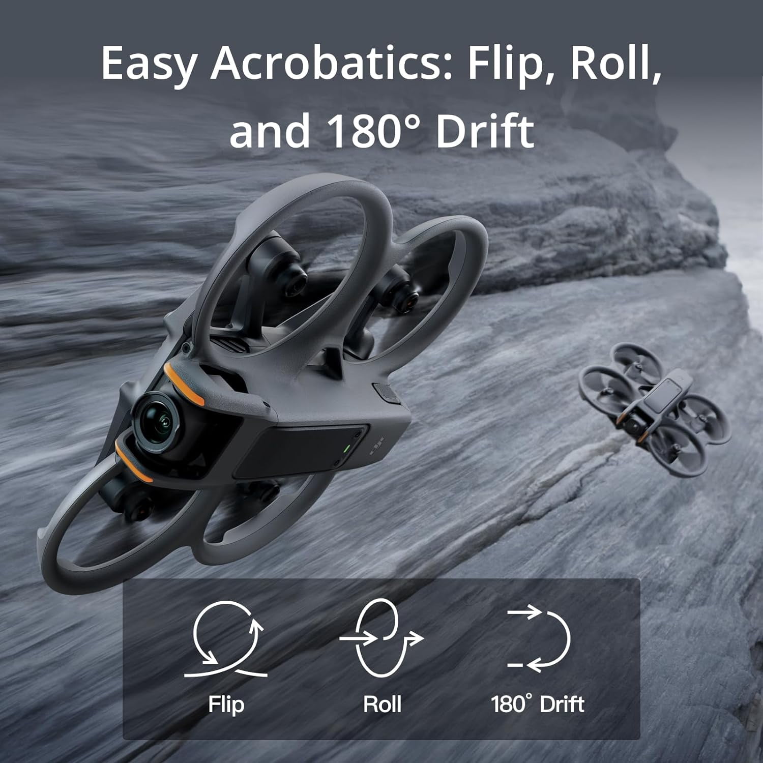 DJI Avata 2 Fly More Combo (3 Batteries), FPV Drone with Camera 4K, Immersive Experience, One-Push Acrobatics, Built-in Propeller Guard, 155° FOV, Camera Drone  With 128gb