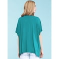 thumbnail image 4 of Made by Johnny Women's Kimono Style Short Sleeve Dolman Cardigan XXL JADE, 4 of 6