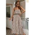 thumbnail image 2 of Tube Layered Floral Print Ankle Length Maxi Summer Dress for Women, 2 of 3