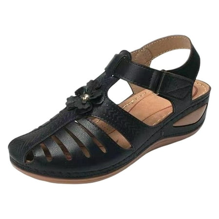 

Gecorid Wedge Sandals for Women Comfortable Summer Athletic Flat Shoes