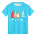 thumbnail image 5 of Zshosam Christmas Shirt Kids Girls Toddler Girl Christmas Sweatshirt Kids Xmas Short Sleeve Shirt Size 11T 12T,(Sky Blue 11-12 Years), 5 of 5