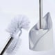 thumbnail image 4 of Cepillo de baño moderno con mango largo | Herramienta compacta para la limpieza del baño | Cepillo de inodoro de plástico gris o rosa | Cerdas de secado rápido | Base estable | Fácil montaje | Juego, 4 of 7