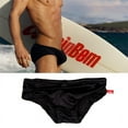 thumbnail image 4 of Maillot de Bain Transparent pour Hommes, Short de Bain Sexy Taille Basse Gay Rouge L, 4 of 6