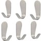 thumbnail image 1 of Ganchos de pared adhesivos, resistentes, para puerta de baño, cocina, ganchos para abrigos, paquete de 10 ganchos adhesivos, ganchos fuertes, colgador de pared de acero inoxidable, 1 of 5