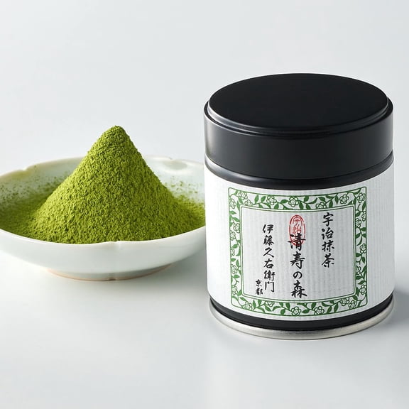ITOHKYUEMON Kyoto Uji First-Harvest Ceremonial Grade Matcha Green Tea Powder – Authentic Japanese Uji, Japan (20 g / 0.7 oz)– Seijunomori 20 (Grade 2)