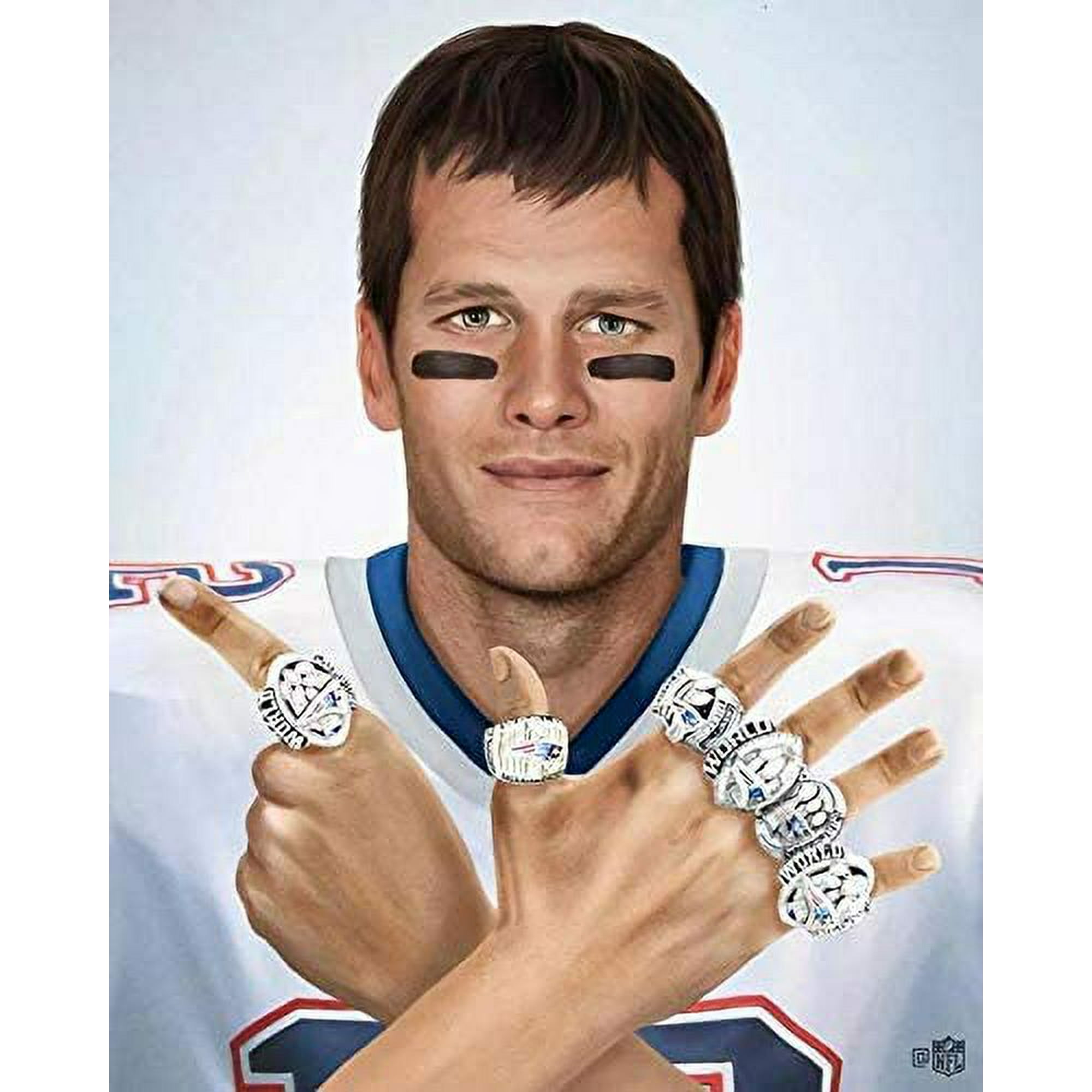 All 6-time New E'ngland Tom Championship 'Patriots Brady Rings Set - Main Image