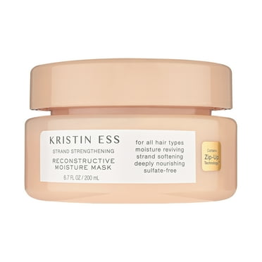 Kristin Ess Hair Strand Strengthening Reconstructive Moisture Mask, Deep Conditioning Hair Treatment for Dry Damaged Hair, Sulfate Free, Color   Keratin Safe, 6.7oz