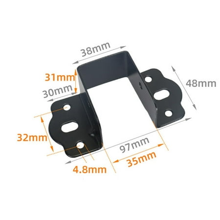 

2X U Shaped Bed Connecting Connector Brackets Fixings Components Centre Support