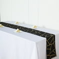 Efavormart 9 Ft Metallic Black/Gold Foil Geometric Pattern Blush ...
