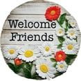 thumbnail image 1 of shiyou-Welcome Friends Stepping Stone Outdoor Garden Décor, 1 of 4