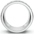 thumbnail image 3 of Pompeii 1 1/2ct Pave Diamond Wedding Anniversary 10K White Gold Womens Wide Band (G/H,I1), 3 of 3