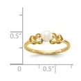 thumbnail image 2 of 14k 4mm Freshwater Cultured Pearl Ring in 14k Yellow Gold - Size 5.5, 2 of 2