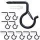 thumbnail image 1 of 10 Uds ganchos Q-Hanger guirnaldas de luces navideñas ganchos gancho de tornillo de fácil liberación colgante para exteriores gancho para plantas con hebilla de seguridad, 1 of 5