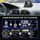 thumbnail image 4 of Car Head Up Display, A-Pillar HUD OBDII & GPS Dual System, Speed, RPM, OverSpeed Warning, Multi-Function HUD Gadget, 4 of 5