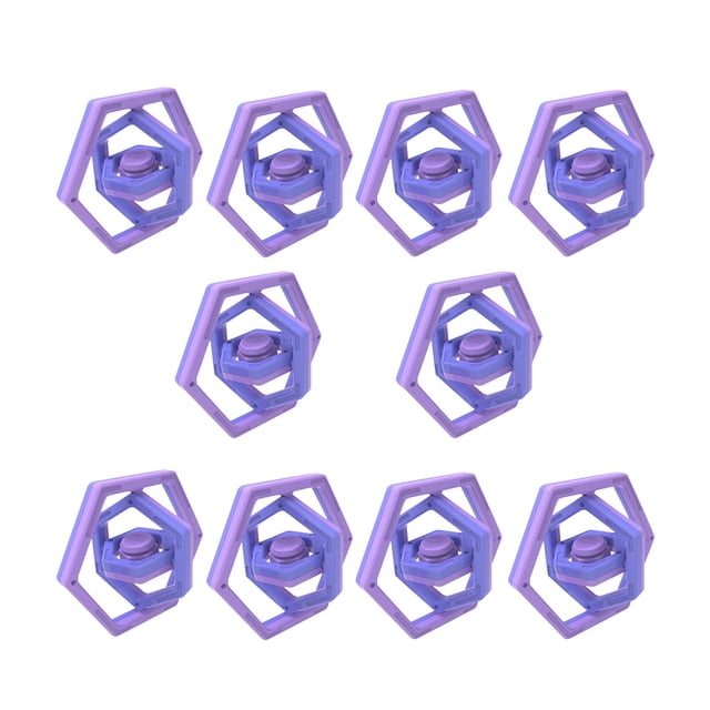 Wmhnj Juguete antiestrs hexagonal con rotacin infinita de 360 grados para adultos y adolescentes.