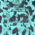 thumbnail image 1 of Ahgly Company Indoor Square Abstract Turquoise Blue Modern Area Rugs, 6' Square, 1 of 4