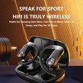 thumbnail image 4 of Bone Conduction Open-Ear Bluetooth Sport Headphones - Waterproof Wireless Earphones for Workouts and Running - Built-in Mic, with Headband(Black), 4 of 7