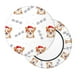 thumbnail image 2 of Balery Corgi With Santa Claus Hat Fundas de asiento para taburete de bar redondo de tela de terciopelo ajustables que protegen de arañazos y manchas para sillas de 14 a 17 pulgadas.-13 inch, 2 of 7