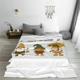 thumbnail image 6 of Throw Blanket for Couch Sofa and Bed, Hello Autumn Super Soft Plush Throw Blanket, Fuzzy Cuteness Comfy Warm Washable Flannel Blanket & Throws for All Season 80"x60", 6 of 7