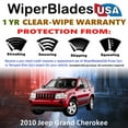 thumbnail image 2 of 2010 Jeep Grand Cherokee Beam Wiper Blades Wipers w/1yr Warranty (Set of 2) (WiperBladesUSA), 2 of 5