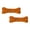 2PK Orange Lightening Bone, variant on Tuffy® - Mighty® Bone Ultra Durable Plush Dog Toy with Multiple Layers & Reinforced Seams, Washable and Floats, Vinyl Bone & Fleece