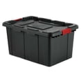 thumbnail image 2 of Sterilite Bac Industriel Robuste et Durable de 27 Gallons avec Loquets Rouges, Noir, 2 of 9