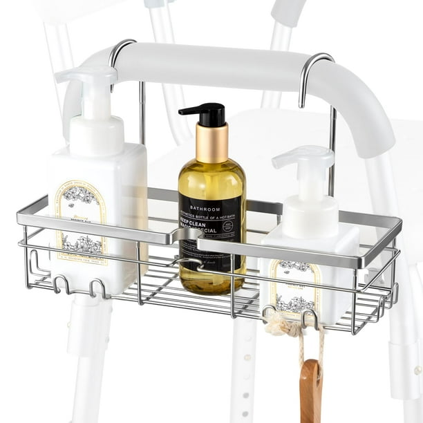Carrito de ducha colgante DELLAN para silla de ducha y baño de acero inoxidable