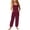 Wine, variant on Weebloom Little Girl Overalls Kids Jumpsuit Stylish And Casual Loose Fit Pants Overall With Pockets Black 5-6 Years