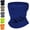 1 X Blue, variant on Black Neck Gaiter Bandana Face Mask: Sun Cooling Scarf Gator Cover Head for Men Women