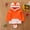 Style1-Orange hoodies for girls, variant on Kids Fox Costume Hoodies Long Sleeve Hooded Pullover with Cute Ears Pocket Fleece Lined Casual Tops for Toddler Size 0-4 Years