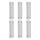thumbnail image 1 of Uxcell 6Pack Resortes de Compresión, Diámetro de Alambre de 1mm x 8mm OD x 40mm Longitud Resortes de Extensión de Acero Inoxidable, Plata, 1 of 5