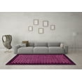 thumbnail image 3 of Ahgly Company Indoor Rectangle Checkered Pink Modern Area Rugs, 5' x 7', 3 of 4