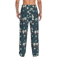thumbnail image 3 of Xecao Vintage Floral Men's Straight Lounge Pajama Pants: The Ultimate in Comfortable Sleepwear, 3 of 9
