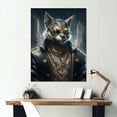 thumbnail image 2 of Designart Gangster Tough Cat I Canvas Wall Art, 2 of 5