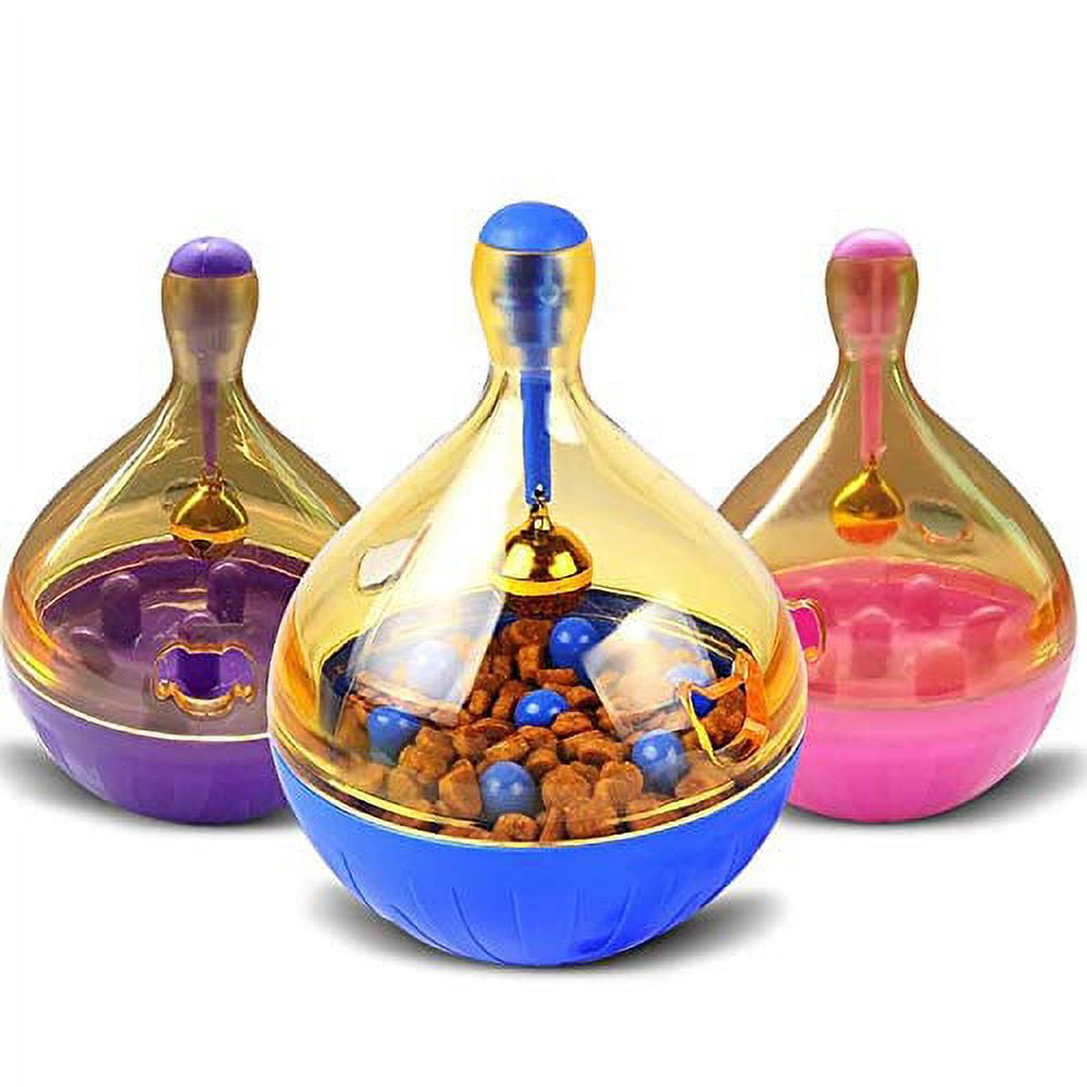 K-Cliffs Pet Slow Feeder Toy for Cat Dogs,  Blue, Plastic