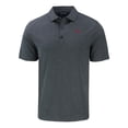 thumbnail image 2 of Men's Cutter & Buck Heather Black SMU Mustangs Big & Tall Forge Eco Stretch Recycled Polo, 2 of 3