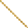 thumbnail image 2 of 14K Solid Yellow Gold 1.2mm Beaded Ball Chain Necklace, 2 of 4