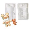 thumbnail image 4 of Moldes De Silicona De Oso 3D, Molde De Caramelo De Fondant De Chocolate Para Herramientas De Decoración De Pasteles Diy, Suministros Para Hornear Serendint HA038779-00, 4 of 6