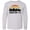 AC-Heather Grey, variant on Inktastic Houston Texas Skyline Retro Long Sleeve Youth T-Shirt