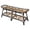 Black, variant on New Pacific Direct Damara Rattan Bench w/ Shelf