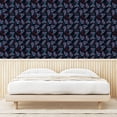 thumbnail image 3 of Ambesonne Nature Abstract Peel & Stick Wallpaper for Home, Foliage at Night, 13"x72", Raspberry Pale Blue Black, 3 of 5