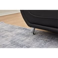 thumbnail image 6 of Kingway Furniture Zebra Faux Leather Sofa with Pillow Top Armrests in Black, 6 of 8