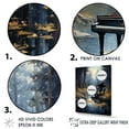 thumbnail image 3 of Designart "Reflective Forest Piano" Music Canvas Art Print, 3 of 7