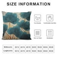 thumbnail image 5 of COMIO Throw Pillow Cover Green Plant Leaves Teal Gold Ginkgo Leaf Pillow Cushion Covers Square Turquoise Cushion Case, Great for Sofa, Bedroom, Chair, Yard, Living Room Decor, 5 of 5